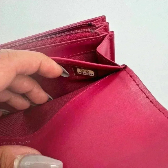 Authentic Chanel Patent Leather Wallet with FREE Gunmetal Chain and Wallet ins. - Picture 7 of 16